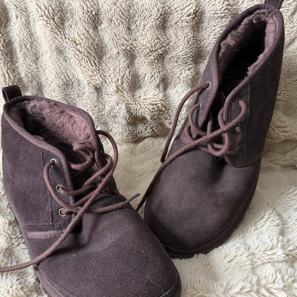 Mens Ugg Neumel Boots Dark Brown Size 11 - Picture 2 of 9